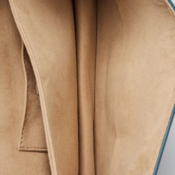 Fendi Light Blue Smooth Leather Kan I Medium Shoulder Bag 8BT283 - Picture 12 of 12